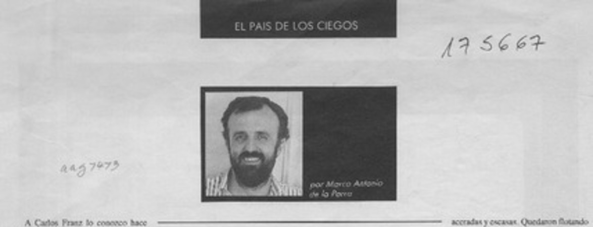 Santiago cero o la generación de los 30  [artículo] Marco Antonio de la Parra.