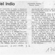 El silencio del indio  [artículo] Aristóteles España.