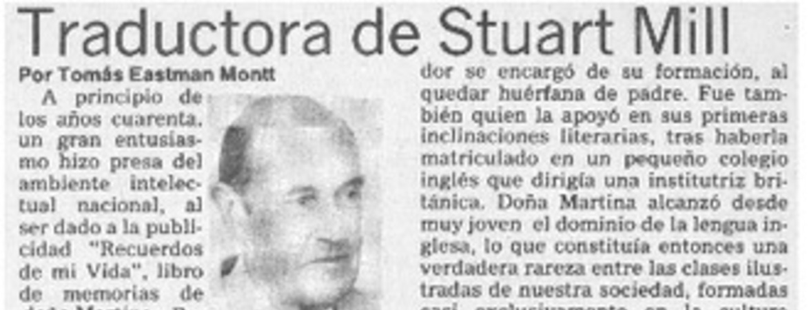 Traductora de Stuart Mill