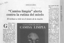 "Camisa limpia" alerta contra la rutina del miedo  [artículo] V. V.