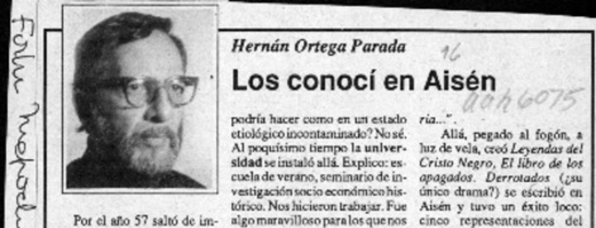 Los conocí en Aisén