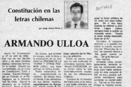 Armando Ulloa  [artículo] Jorge Arturo Flores P.