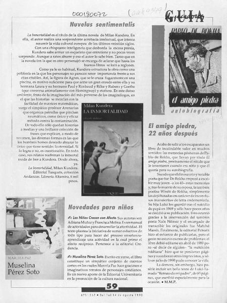 El amigo piedra, 22 años después