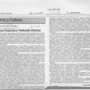 Don Francisco Antonio Encina  [artículo] Oscar Guzmán Silva.