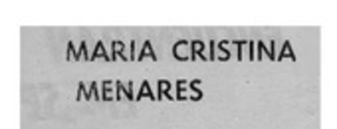 María Cristina Menares