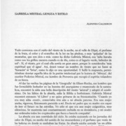 Gabriela Mistral, lengua y estilo