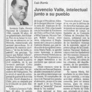 Juvencio Valle, intelectual junto a su pueblo