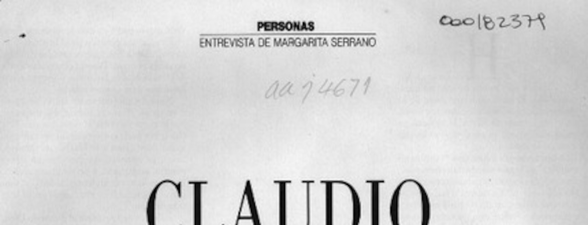 Claudio Teitelboim cómplice del universo  [artículo] Margarita Serrano.
