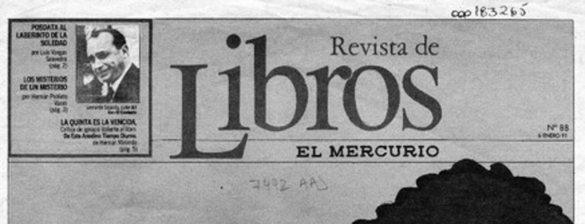 "Soy una persona a medio camino"  [artículo] Ana María Larraín.