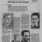 Cuando se tienen 20 años en el corazón