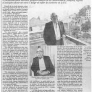 Fernando Alegría, "Me impresiona la calidad y cantidad de escritores jóvenes"