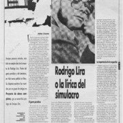 Rodrigo Lira o la lírica del simulacro