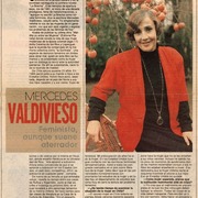 Mercedes Valdivieso feminista, aunque suene aterrador