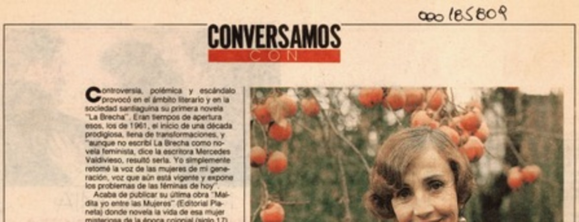 Mercedes Valdivieso feminista, aunque suene aterrador