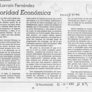 Inferioridad económica  [artículo] Hernán Larraín Fernández.