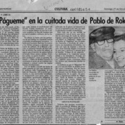El "Págueme" en la cuitada vida de Pablo de Rokha  [artículo] Filebo.