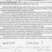 Salinas, Maximiliano, "Clotario Blest, profeta de Dios contra el capitalismo"  [artículo] Marciano Barrios Valdés.