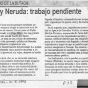 Ictus y Neruda, trabajo pendiente  [artículo] Hans Ehrmann.
