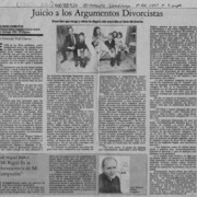 Juicio a los argumentos divorcistas  [artículo] Gonzalo Vial Correa.