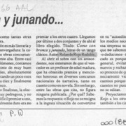 Como con bronca y junando --