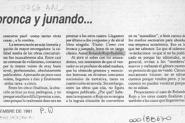 Como con bronca y junando --