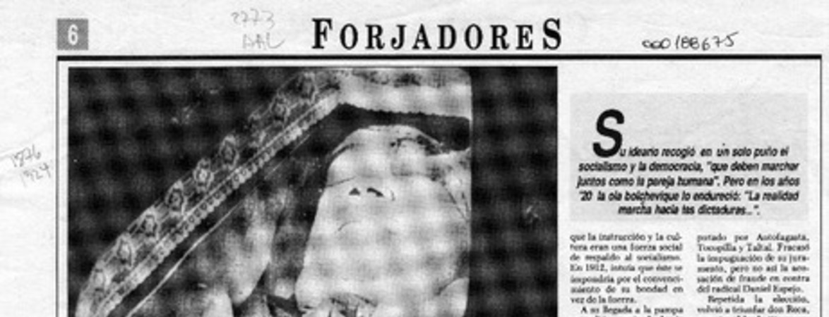 La fuga de "don Reca"  [artículo] Pablo Portales.
