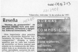 Reseña  [artículo] E. U.