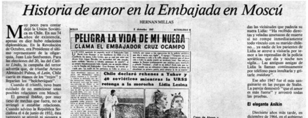 Historia de amor en la Embajada en Moscú