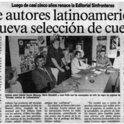 Trece autores latinoamericanos en nueva selección de cuentos