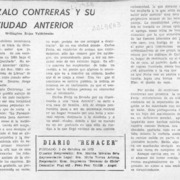 Gonzalo Contreras y su ciudad anterior  [artículo] Wellington Rojas Valdebenito.