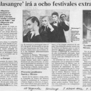 "Malasangre" irá a ocho festivales extranjeros  [artículo].