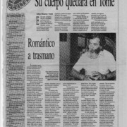 Su cuerpo quedará en Tomé  [artículo] Lilian Bizama.