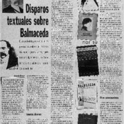 Disparos textuales sobre Balmaceda