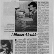 Alfonso Alcalde  [artículo] O. V.