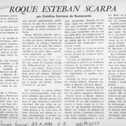 Roque Esteban Scarpa  [artículo] Catalina Carrasco de Bustamante.