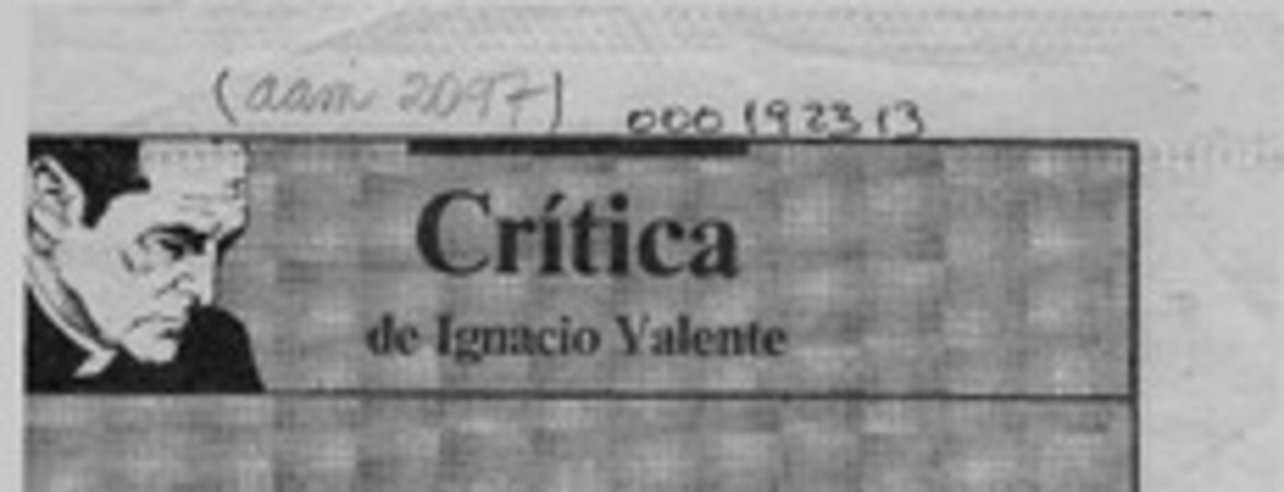Casi todos nuestros jóvenes cuentistas  [artículo] Ignacio Valente.