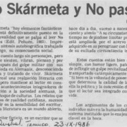 Antonio Skármeta y No pasó nada