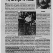 "Voy en lo que va volando"  [artículo] Carlos Ossa.