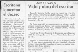 Vida y obra del escritor