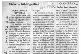 Fichero bibliográfico  [artículo] Carlos René Ibacache.