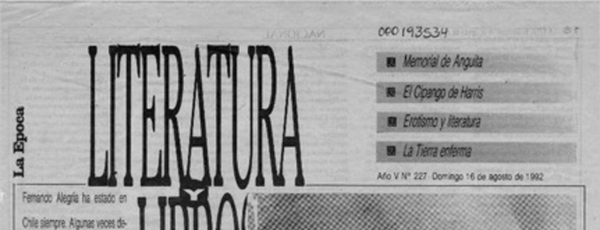 Los años intensos de Fernando Alegría