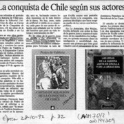 La Conquista de Chile según sus actores  [artículo].