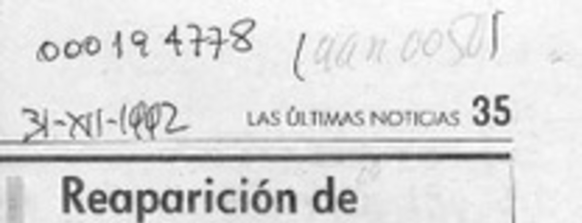 Reaparición de Efraín Barquero  [artículo] Hugo Montes Brunet.