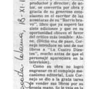 Falleció escritor L. Cornejo  [artículo].