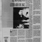 El movimiento literario de 1842