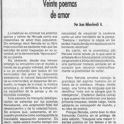 Veinte poemas de amor y una canción desesperada