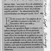 Conversando con Margot  [artículo].