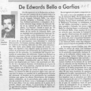 De Edwards Bello a Garfias  [artículo] Luis Sánchez Latorre.