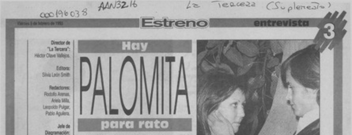 Hay palomita para rato