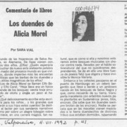 Los duendes de Alicia Morel  [artículo] Sara Vial.